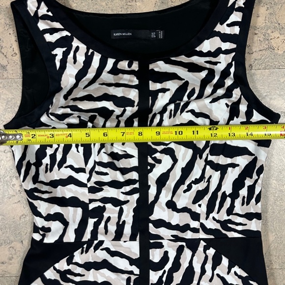 Karen Millen Zebra Dress Size 6 - Picture 8 of 15
